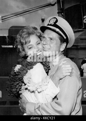 Abby Dalton Jackie Cooper Hennesey 1961 Stockfoto