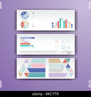 Corporate Infografik Vorlage mit Farbelementen. Vektor Unternehmen Business Style für brandbook, Bericht und Leitfaden. Stock Vektor