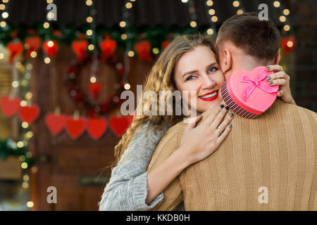 Feier am Valentinstag Stockfoto