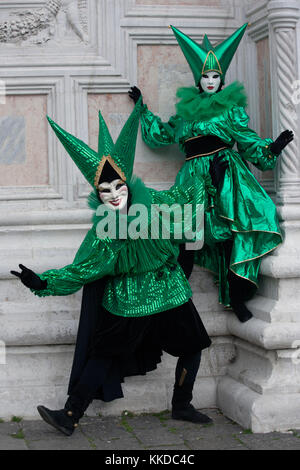 Venedig Karneval Maske Kostüme, Venedig Stockfoto