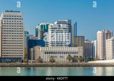 Abu Dhabi, Vereinigte Arabische Emirate, 27. Oktober 2017: Stadtbild Stockfoto