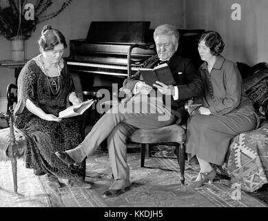 La-Follette-und-Familie-1924 Stockfoto