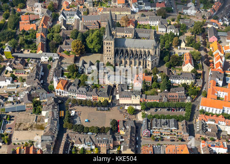 Stadtzentrum Xanten, Dom Sankt Viktor, Klostermuseum Xanten, Xanten, Niederrhein, Rhein, Nordrhein-Westfalen, Deutschland, Xanten, Niederrhein, Rhein, Nein Stockfoto