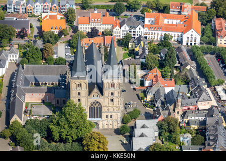 Stadtzentrum Xanten, Dom Sankt Viktor, Klostermuseum Xanten, Xanten, Niederrhein, Rhein, Nordrhein-Westfalen, Deutschland, Xanten, Niederrhein, Rhein, Nein Stockfoto