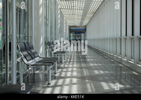 Flughafen, Wartezimmer, Reisende, Stockfoto