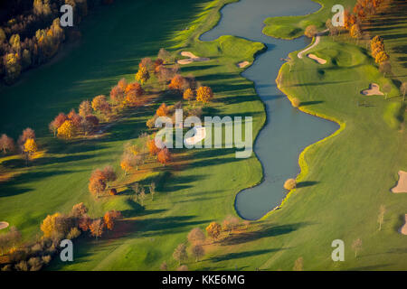 Golf Club am Kloster-Kamp e.V., Golfplatz am Kloster Kamp, GOBA Kamp-Lintfort GmbH, Grüns, Bunker, Hecken, Kamp-Lintfort, Ruhrgebiet, Niederrhein, N Stockfoto