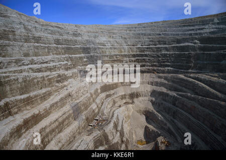 Blick auf den Diamond Mine öffnen Stockfoto