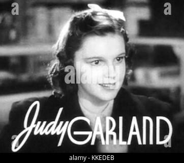 Judy Garland in Liebe findet Andy Hardy Anhänger Stockfoto