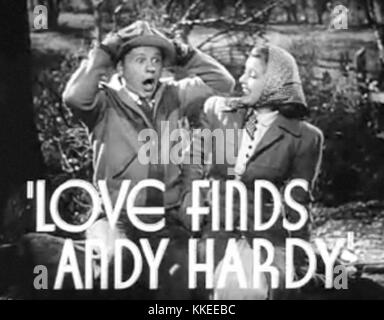 Mickey Rooney und Lana Turner in Liebe findet Andy Hardy Stockfoto