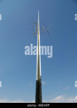 Die Nadel ist ein Artefakt, das im Smithsonian National Air and Space Museum in Washington, D.C. ausgestellt wird. Sie ist ein Beispiel für den frühen technologischen Fortschritt in der Luft- und Raumfahrt. Stockfoto