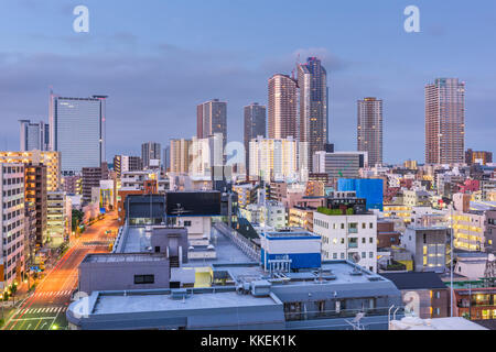 Kawasaki, Kanagawa, Japan Skyline. Stockfoto
