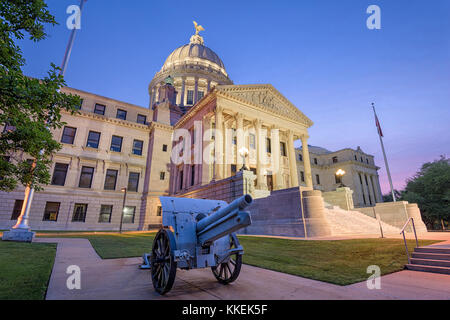 Jackson, Mississippi, usa am Capitol Building. Stockfoto