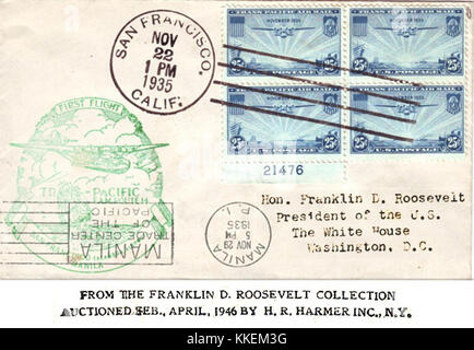 Die PAA China Clipper, die 1935 eingeführt wurde, war ein historisches transpazifisches Flugboot. Sie revolutionierte den Luftverkehr, indem sie die Vereinigten Staaten mit Asien verband, was einen bedeutenden Erfolg in der Luftfahrtgeschichte darstellt. Stockfoto