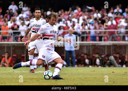 Sao Paulo, Brasilien. 3 Dez, 2017 Lugano von São Paulo, während dem Spiel gültig für die Dreißig - achte Runde der brasilianischen Meisterschaft, an der morumbi Stadion statt, südlich von São Paulo, am Nachmittag des Sonntag, 03. Credit: eduardo Carma/alamy leben Nachrichten Stockfoto