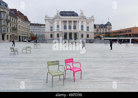 Das Opernhaus Zürich Schweiz Stockfoto