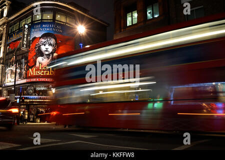 Les Miserables im Queen's Theatre im Londoner West End (Shaftesbury Avenue) Stockfoto