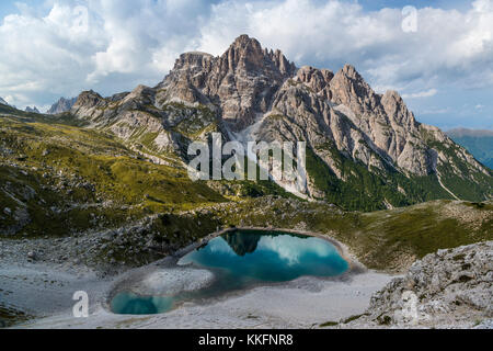 Paternkofel Schaltung, Crodon di San Candido, National Park Drei Zinnen, Dolomiten, Südtirol, Italien Stockfoto