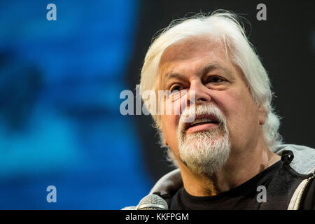 Paul Watson, Umweltaktivist, Gründer der anti-Wilderei und Direct Action Group die Sea Shepherd Conservation Society und Mitglied von Greenpeace. Stockfoto