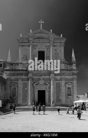 Der heilige Ignatius Kirche, Dubrovnik, Dubrovnik-Neretva County, Dalmatinische Küste, Adria, Kroatien, Balkan, Europa, UNESCO-Weltkulturerbe. Stockfoto