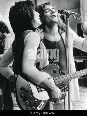 The FACES UK Rockgruppe etwa 1970 mit Ronnie Wood links und Rod Stewart Stockfoto