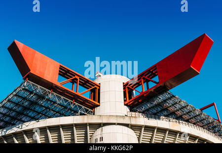 Mailand, Italien - 30.November 2017: San Siro in Mailand, Italien ist ein Fußball Stadion (Kapazität 80,018), in dem sowohl AC Mailand und Inter Mailand Stockfoto