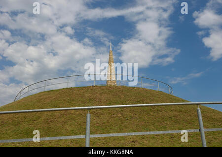 Das tudor Damm und Einsiedler Höhle eindringen Park, greenhithe, Kent, England, Großbritannien Stockfoto