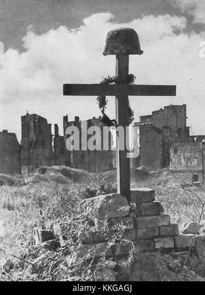 Das Grab des polnischen Soldaten Warschau 1945 Stockfoto