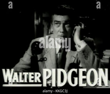 Walter Pidgeon trat 1952 in dem Film *das Bad und die schöne* auf, ein kritischer Erfolg in Hollywood. Seine Rolle in diesem Film trug zu seinem Ruf als Klassiker im amerikanischen Kino bei. Stockfoto