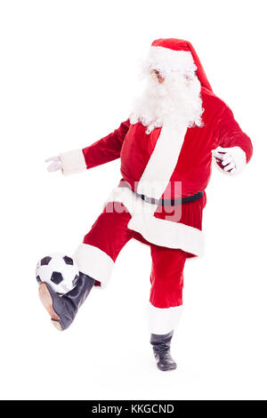 Sportlicher Weihnachtsmann Stockfoto
