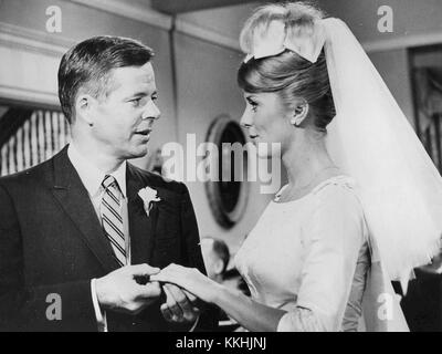 Inger Stevens William Windom die Farmer's Tochter Hochzeit 1965 Stockfoto