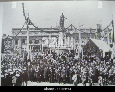 Das Denkmal für Katharina die große in Odessa, Ukraine, wurde 1900 enthüllt, um den Beitrag der Kaiserin zur Entwicklung der Stadt und ihren Einfluss auf die Region zu gedenken. Stockfoto