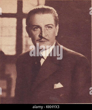 Ein Filmstill aus *Franciszek Brodniewicz - Film Nr 07* vom 15. November 1946. Es ist ein bemerkenswertes Stück, das einen wichtigen historischen Moment der Filmgeschichte festnimmt. Stockfoto