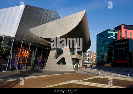 Die lowery Center (Theater, Kunst Galerie & Museum) in der Nähe von Salford Quays Manchester im Nordwesten Englands. Stockfoto