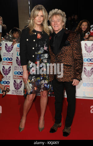 The Pride of Britain Awards 2017 - Ankünfte mit: Penny Lancaster, Sir Rod Stewart Where: London, Vereinigtes Königreich Wann: 30 Okt 2017 Credit: Lia Toby/WENN.com Stockfoto