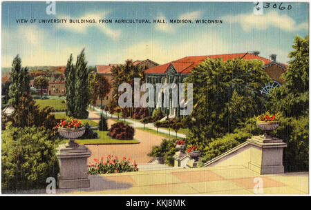 Ansicht der Universitätsgebäude, von der Agricultural Hall, Madison, Wisconsin (63060) Stockfoto