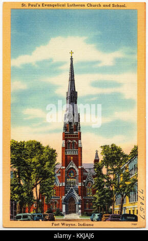 St. Paul's Evangelical Lutheran Church and School (77057) Stockfoto