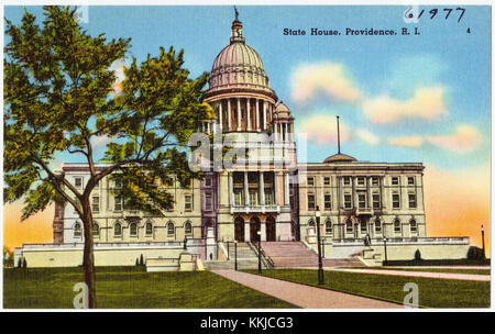 Das State House in Providence, Rhode Island, ist ein wichtiges historisches Gebäude, das für seine architektonische Bedeutung bekannt ist. Es dient als Sitz der Landesregierung und ist ein Symbol der politischen Geschichte von Rhode Islandâ. Stockfoto