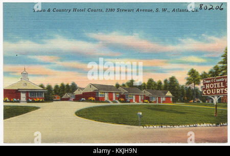 Town & Country Hotel Courts, 2380 Stewart Avenue, S. W., Atlanta, Georgia (8343903498) Stockfoto