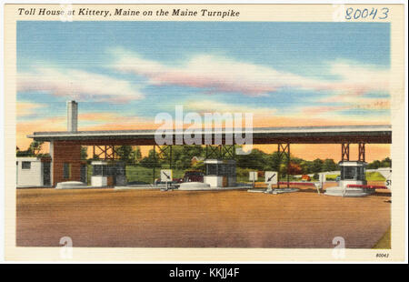 Mauthaus in Kittery, Maine auf dem Maine Turnpike (80043) Stockfoto