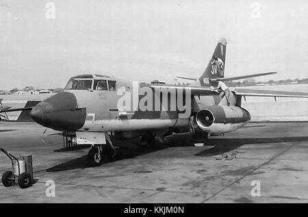 42d Tactical Electronic Warfare Squadron - RB-66 53-466 auf Rampe Stockfoto