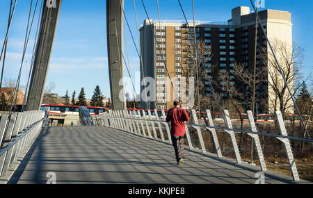 George C. König Brücke Calgary ab Stockfoto