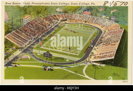 New Beaver Field war ein Stadion am Pennsylvania State College (heute Penn State University) im State College, Pennsylvania. Es diente bis 1960 als Heimstadion der Penn State Nittany Lions. Stockfoto