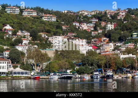 Bunte Leben Stadtbild von bosporus Istanbul Türkei. Stockfoto