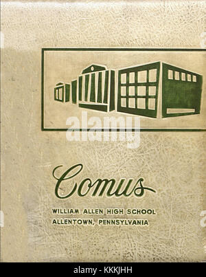Das Jahrbuch 1964 der William Allen High School in Allentown, Pennsylvania, erfasst die Schüler und Ereignisse dieses akademischen Jahres und bietet einen historischen Kontext für die Epoche. Stockfoto