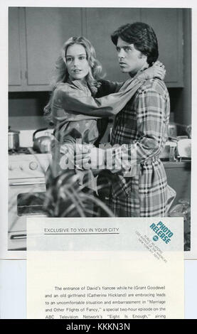 Grant Goodeve und Catherine Hickland 1979 Stockfoto