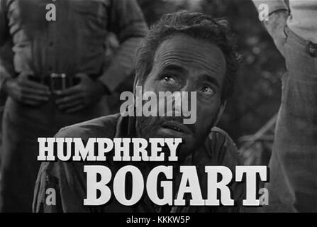 Humphrey Bogart im Trailer "der Schatz der Sierra Madre" Stockfoto