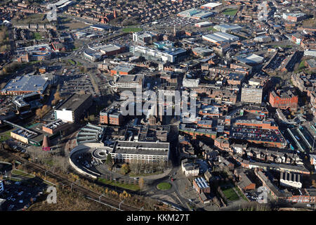 Luftaufnahme von St. Helens in Merseyside, UK Stockfoto