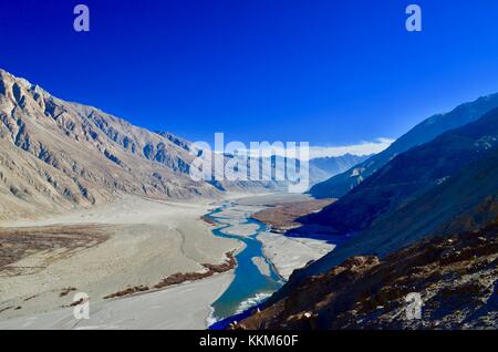 Fluss in Ladakh Stockfoto