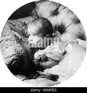 Foto von Zarewitsch Alexej Nikolajewitsch (1904–1918), dem jüngsten Sohn des Zaren Nikolaus II. Von Russland, aufgenommen 1904. Stockfoto