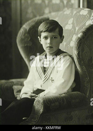Alexej Nikolajewitsch, Zarewitsch von Russland, war der jüngste Sohn von Zar Nikolaus II. Und Zarina Alexandra, bekannt für seinen tragischen Tod während der Russischen Revolution 1918. Stockfoto